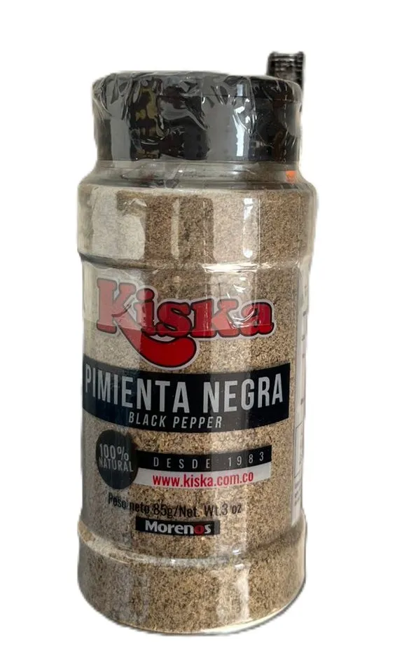 Pimienta negra kiska 85 gr